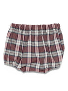 Shorts per neonato Mariella Ferrari bordeaux e bianco con motivo a quadri PGB2 046 MARIELLA FERRARI KIDS 
