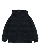 Giubbino Baxter P Jr Flannel per bambino MC2 Saint Barth Kids blu con stampa grafica sul retro BAX0009 00050I MC2 ST. BARTH KIDS 