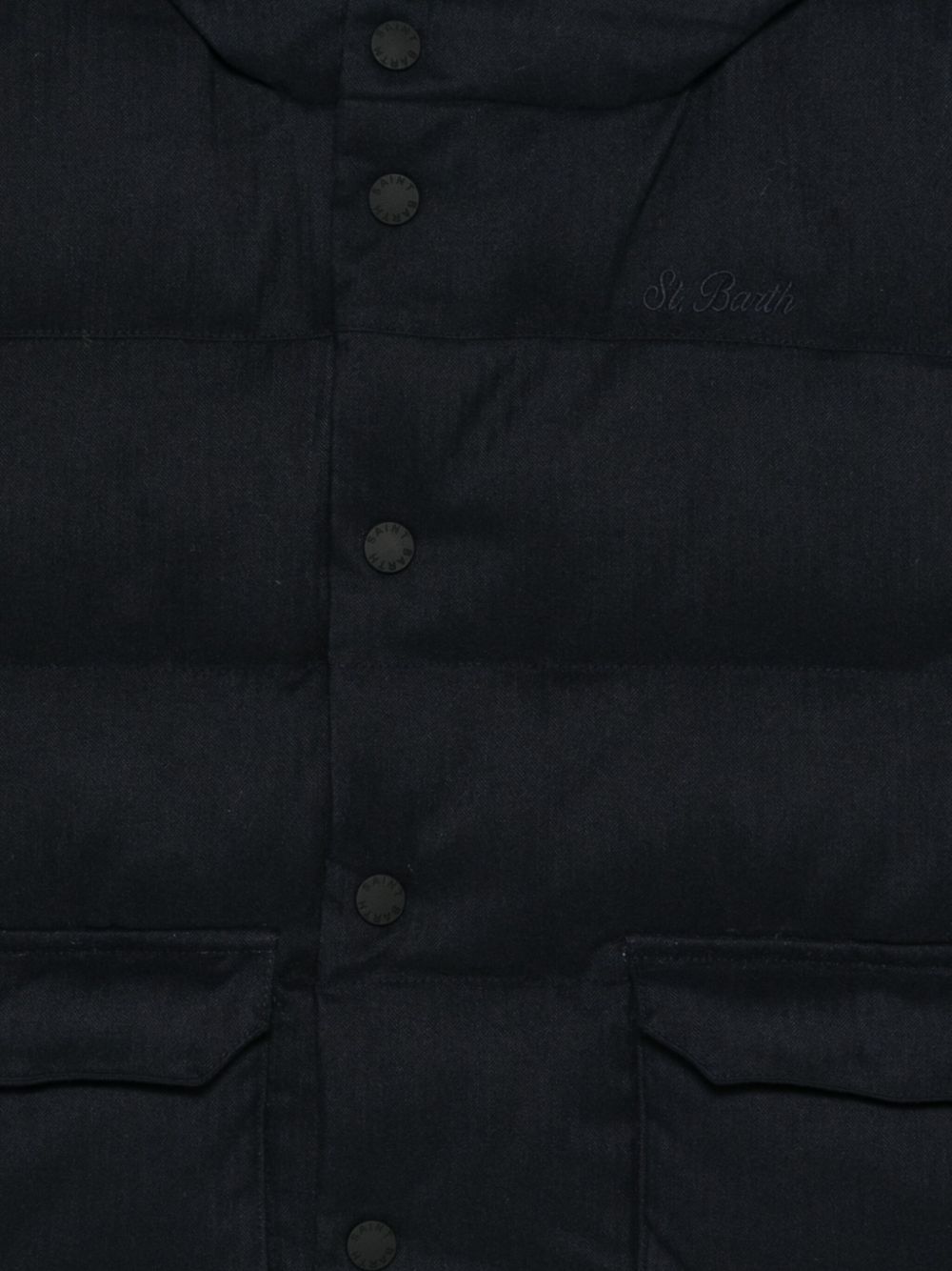 Giubbino Baxter P Jr Flannel per bambino MC2 Saint Barth Kids blu con stampa grafica sul retro BAX0009 00050I MC2 ST. BARTH KIDS 