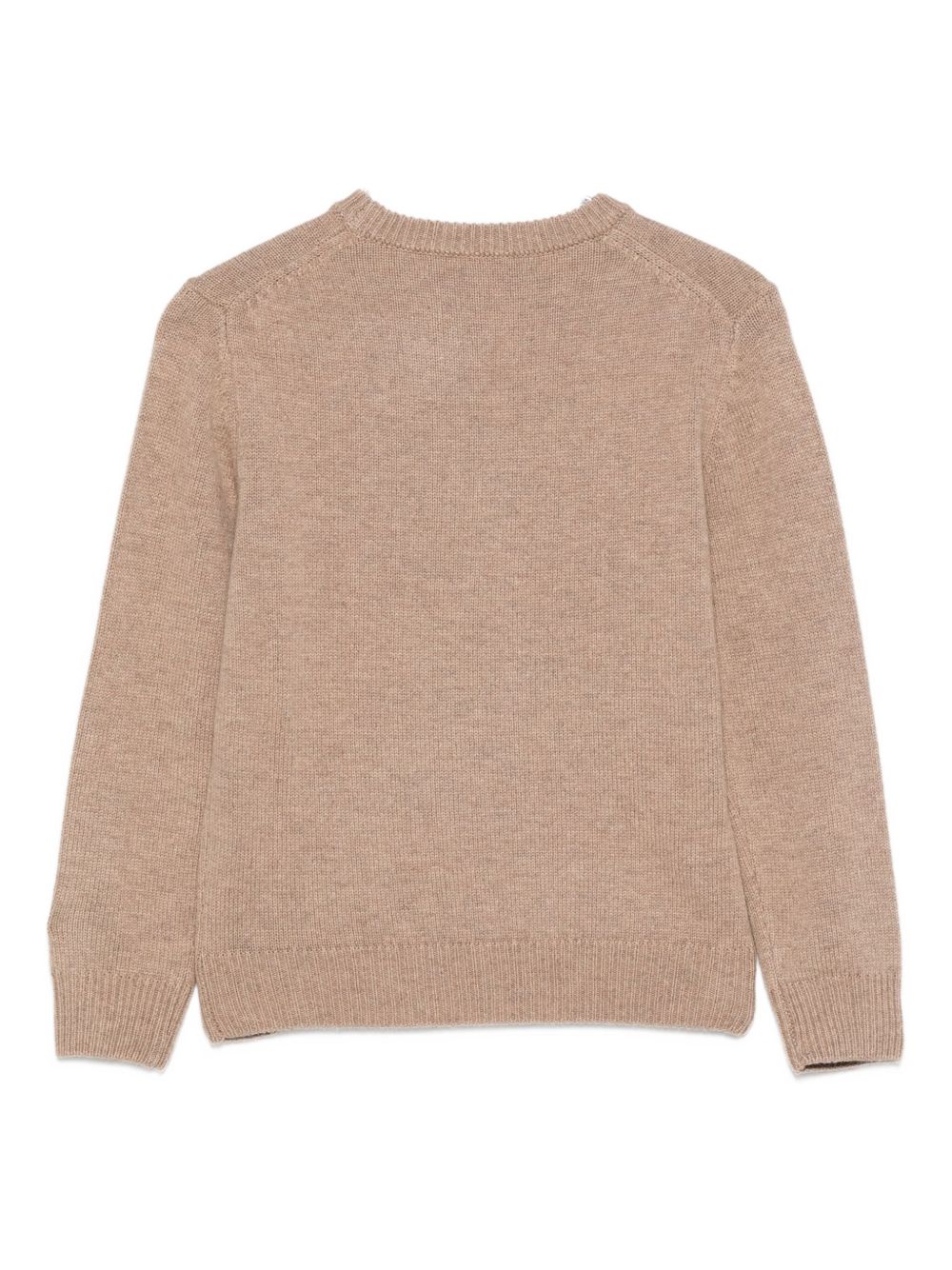 Maglione per bambini MC2 Saint Barth Kids x Trudi beige con ricamo Panda sul davanti DOU0001 00078I MC2 ST. BARTH KIDS 