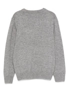 Maglione per bambino MC2 Saint Barth Kids nero con ricamo Grinch sul davanti DOU0001 02490I MC2 ST. BARTH KIDS 