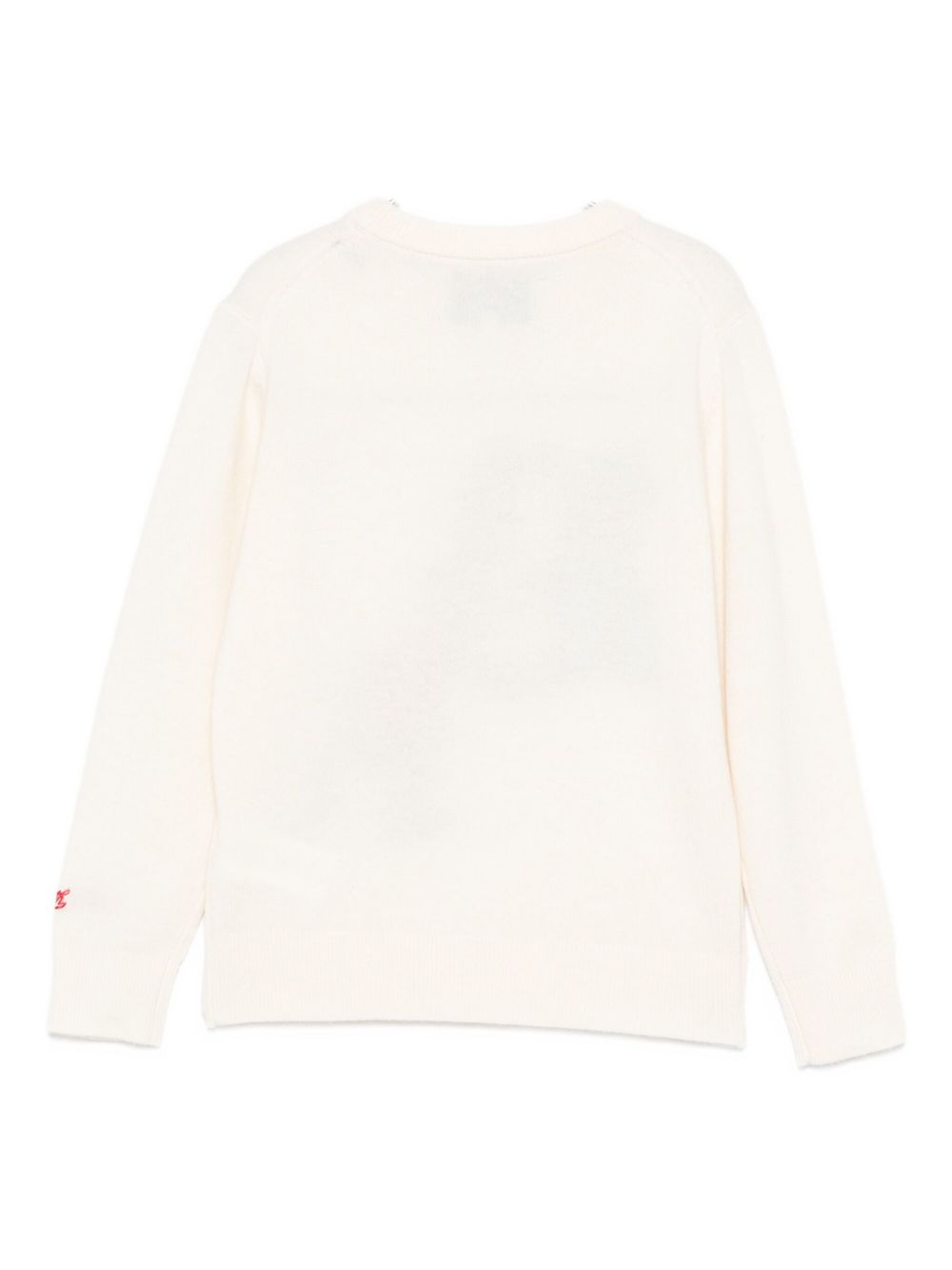 Maglione per bambino MC2 Saint Barth Kids bianco con ricamo Grinch sul davanti DOU0001 02510I MC2 ST. BARTH KIDS 