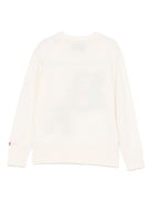 Maglione per bambino MC2 Saint Barth Kids bianco con ricamo Grinch sul davanti DOU0001 02510I MC2 ST. BARTH KIDS 