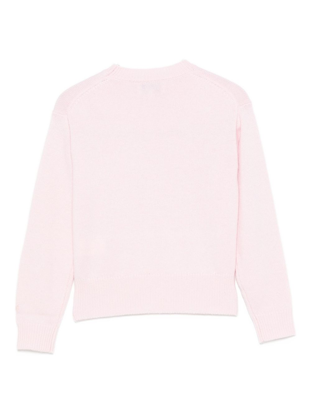 Maglione per bambina MC2 Saint Barth Kids rosa con scritta ricamata "Sono alla Frutta" LOUI003 02400I MC2 ST. BARTH KIDS 