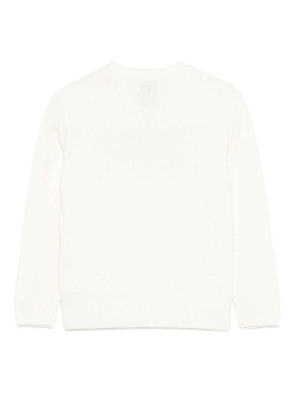 Maglione per bambina MC2 Saint Barth Kids bianco con scritta "Vacanze di Natale" PRC0001 00433I MC2 ST. BARTH KIDS 