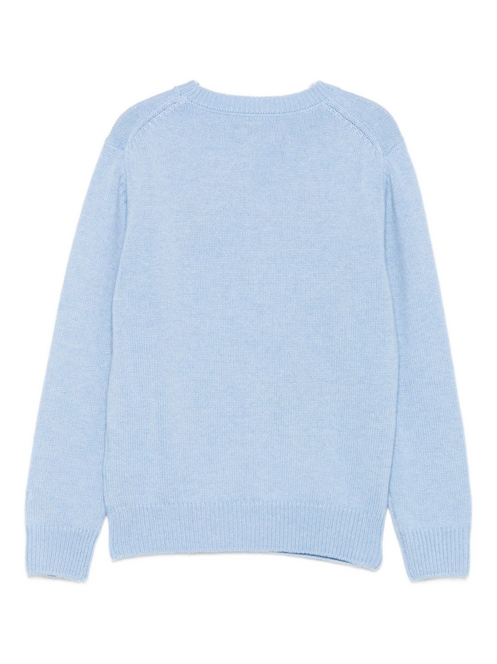 Maglione per bambini MC2 Saint Barth Kids x Trudi azzurro con ricamo Orsetto sul davanti PRC0001 01983I MC2 ST. BARTH KIDS 