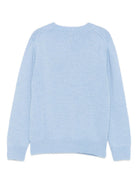 Maglione per bambini MC2 Saint Barth Kids x Trudi azzurro con ricamo Orsetto sul davanti PRC0001 01983I MC2 ST. BARTH KIDS 