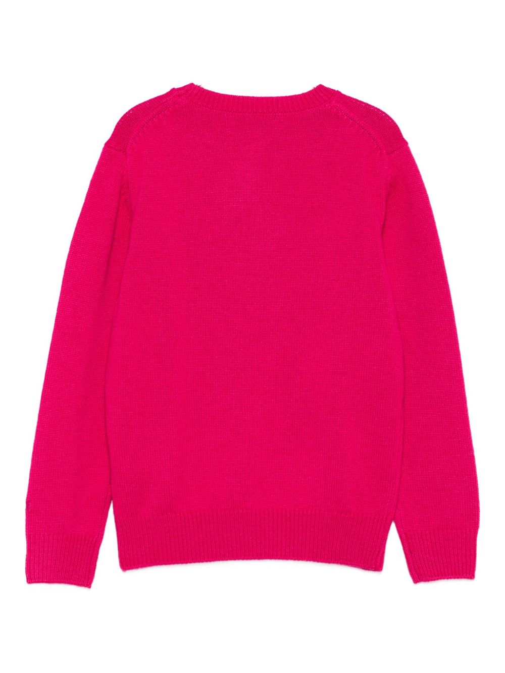 Maglione per bambina MC2 Saint Barth Kids x Trudi fucsia con Panda ricamato sul davanti PRC0001 01984I MC2 ST. BARTH KIDS 