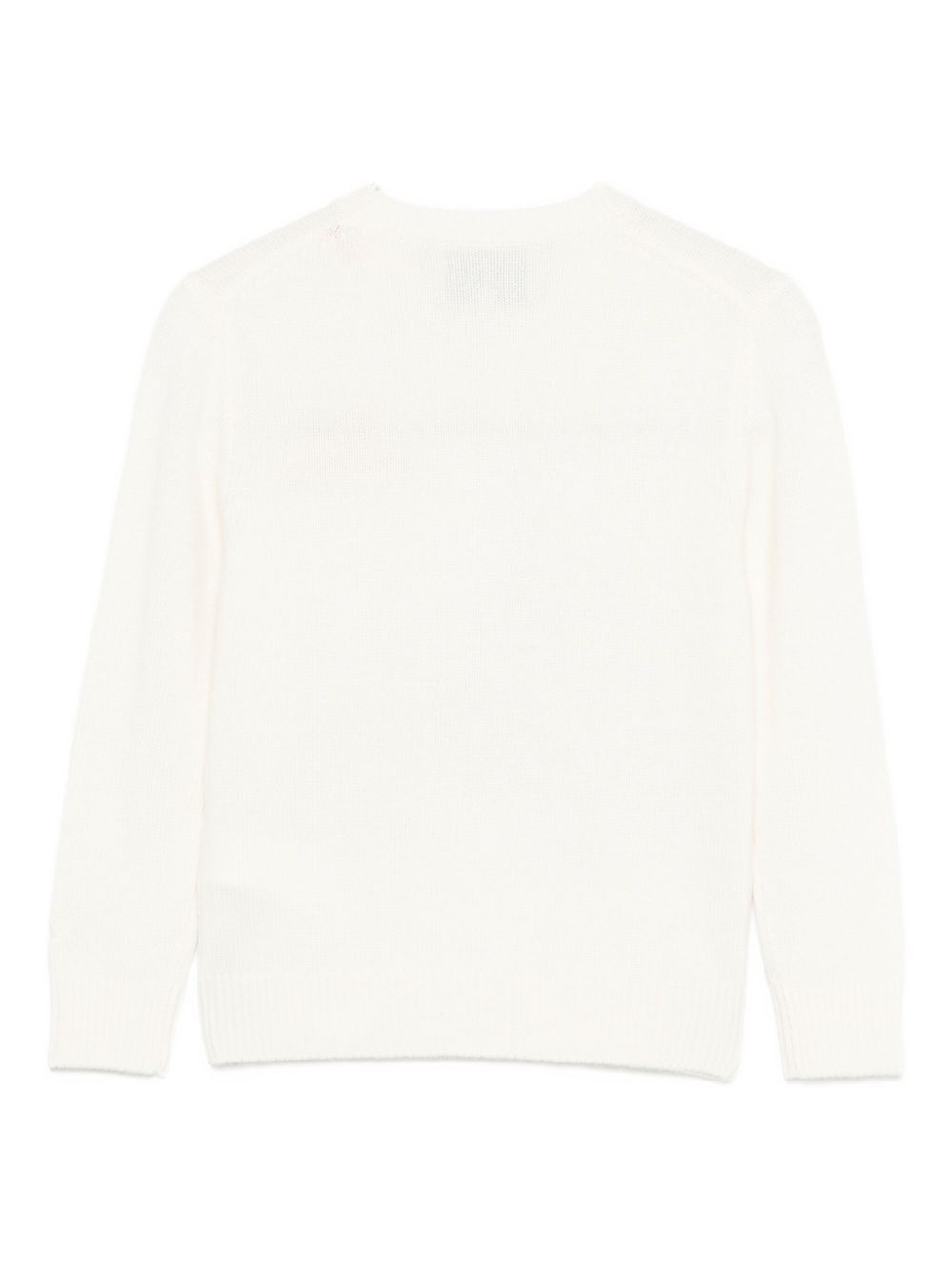 Maglione per bambina MC2 Saint Barth Kids bianco con stampa grafica PRC0015 00372I MC2 ST. BARTH KIDS 