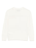 Maglione per bambina MC2 Saint Barth Kids bianco con stampa grafica PRC0015 00372I MC2 ST. BARTH KIDS 