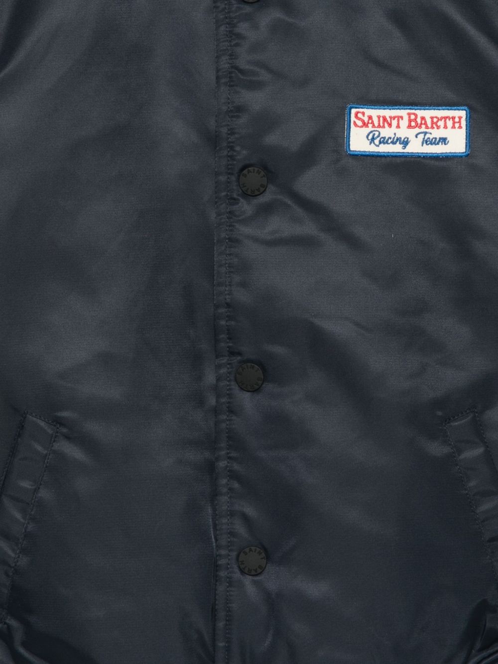 Giacca per bambino MC2 Saint Barth Kids x Peanuts Wells Jr. blu con toppa logo WEL001 00062I MC2 ST. BARTH KIDS 