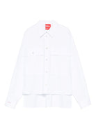 Camicia per donna Merci bianca con due tasche C396U WHITE MERCI 