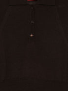 Maglia per donna Merci marrone con colletto stile polo W206 COFFEE MERCI 