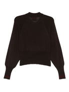 Maglia per donna Merci marrone con colletto stile polo W206 COFFEE MERCI 
