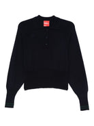 Maglia per donna Merci blu con colletto stile polo W206 NAVY MERCI 