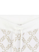 Pantaloni sportivi per bambina Michael Kors Kids bianchi con monogramma R30452 N52 MICHAEL KORS KIDS 
