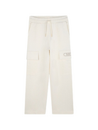 Pantaloni sportivi per bambina Michael Kors Kids bianchi con tasche cargo R30453 190 MICHAEL KORS KIDS 
