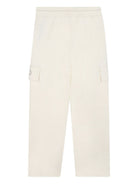 Pantaloni sportivi per bambina Michael Kors Kids bianchi con tasche cargo R30453 190 MICHAEL KORS KIDS 