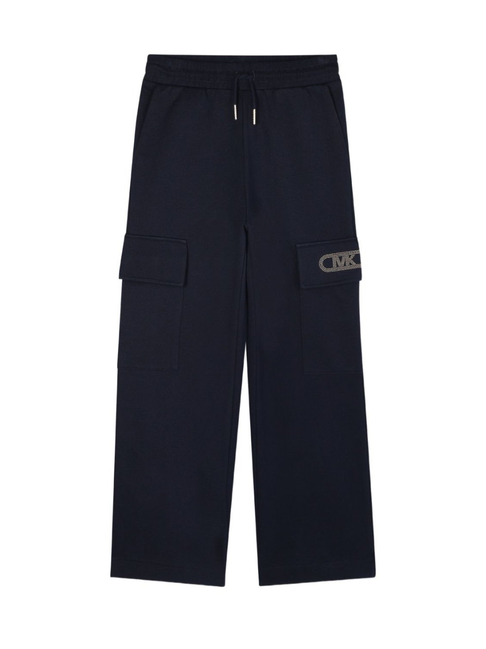 Pantaloni sportivi per bambina Michael Kors Kids blu modello cargo R30453 849 MICHAEL KORS KIDS 
