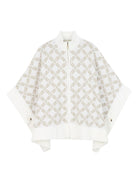 Mantella per bambina Michael Kors Kids bianco con motivo jacquard all-over R30463 N52 MICHAEL KORS KIDS 