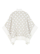 Mantella per bambina Michael Kors Kids bianco con motivo jacquard all-over R30463 N52 MICHAEL KORS KIDS 