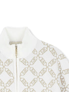 Mantella per bambina Michael Kors Kids bianco con motivo jacquard all-over R30463 N52 MICHAEL KORS KIDS 