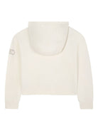 Felpa con cappuccio per bambina Michael Kors Kids bianca con zip R30471 190 MICHAEL KORS KIDS 