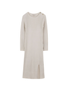Abito lungo per bambina Michael Kors Kids beige a coste e maniche lunghe R30476 Z99 MICHAEL KORS KIDS 