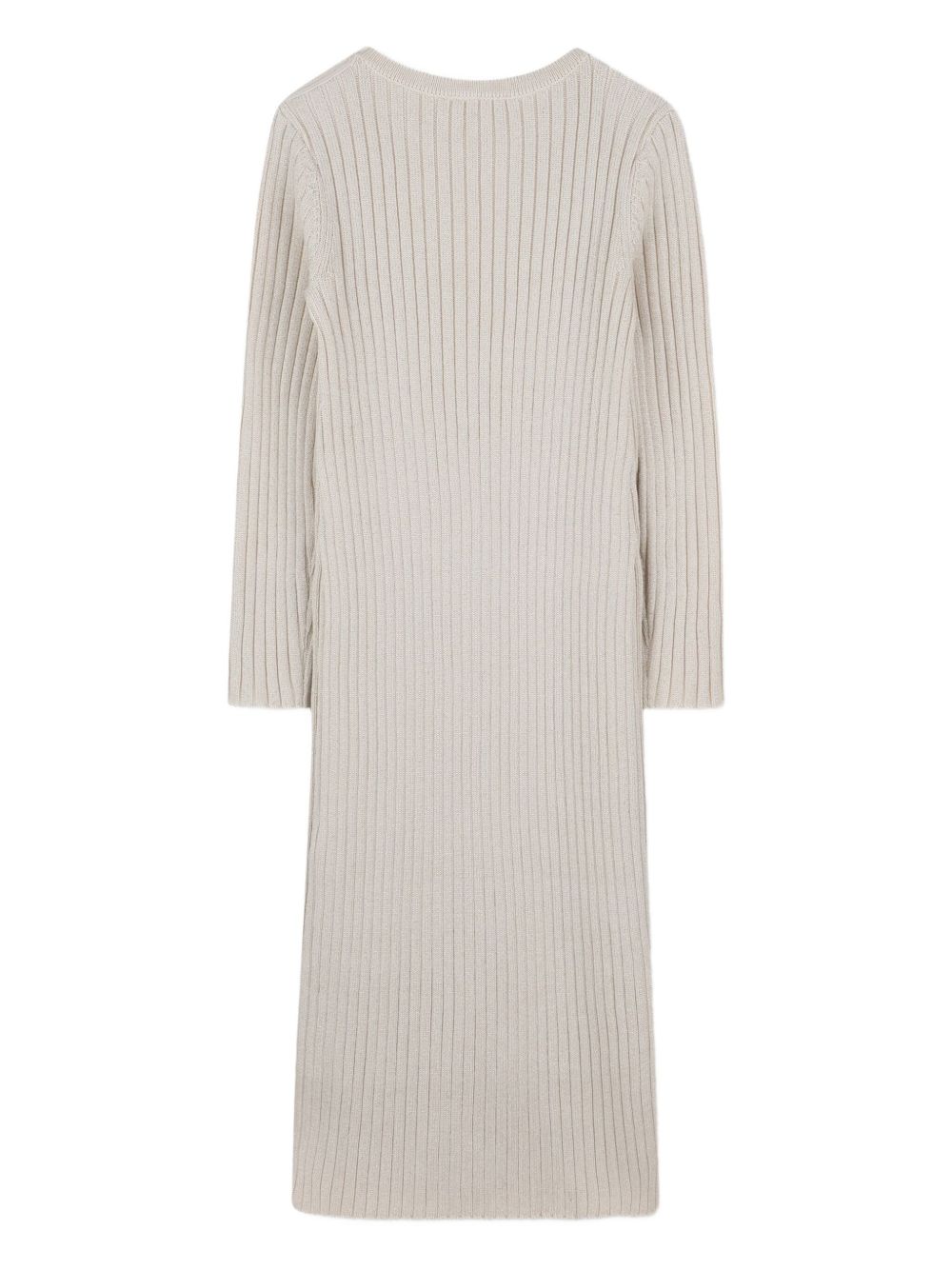 Abito lungo per bambina Michael Kors Kids beige a coste e maniche lunghe R30476 Z99 MICHAEL KORS KIDS 