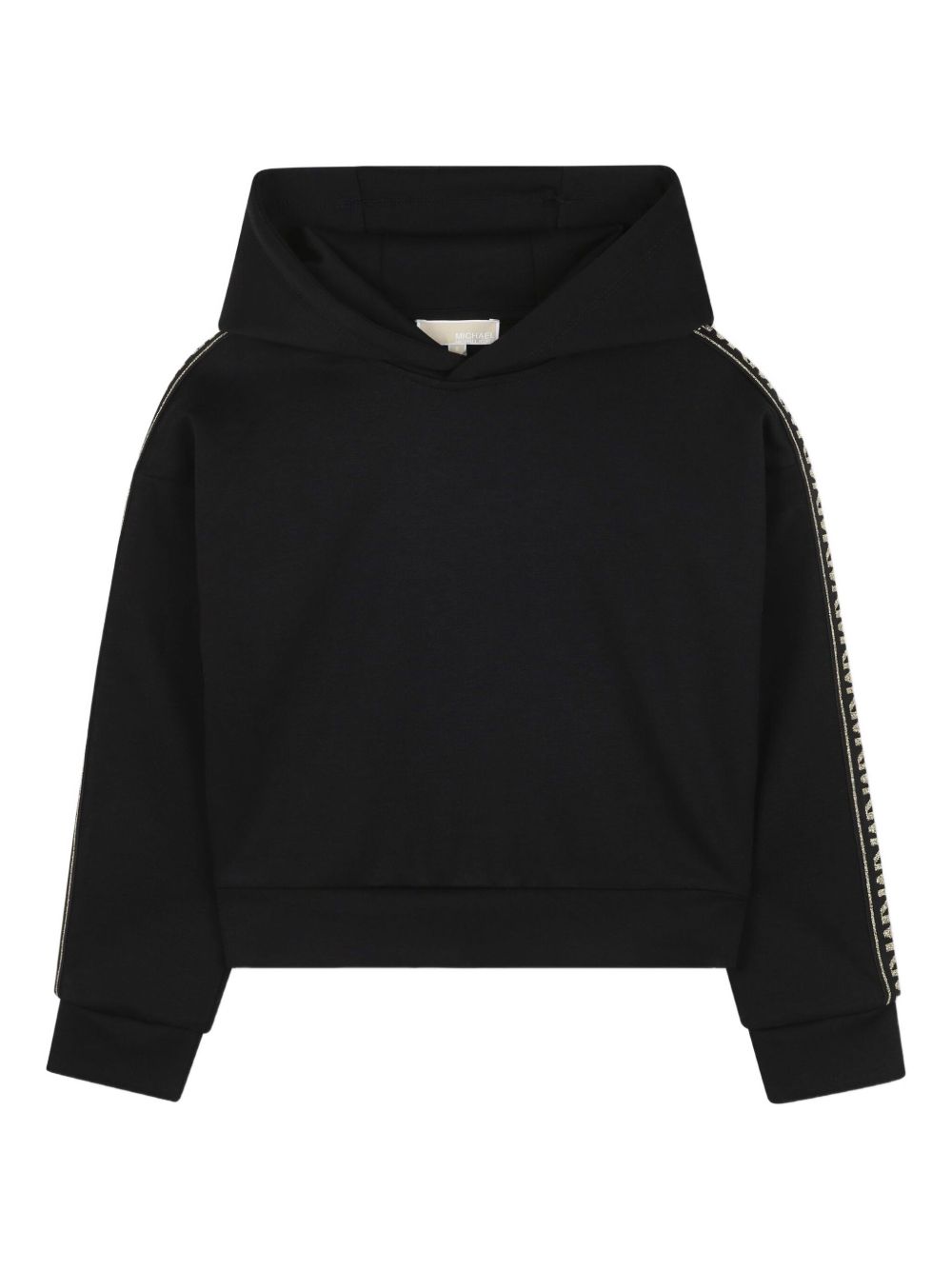 Felpa per bambina Michael Kors Kids nero in jersey con cappuccio R30478 09B MICHAEL KORS KIDS 