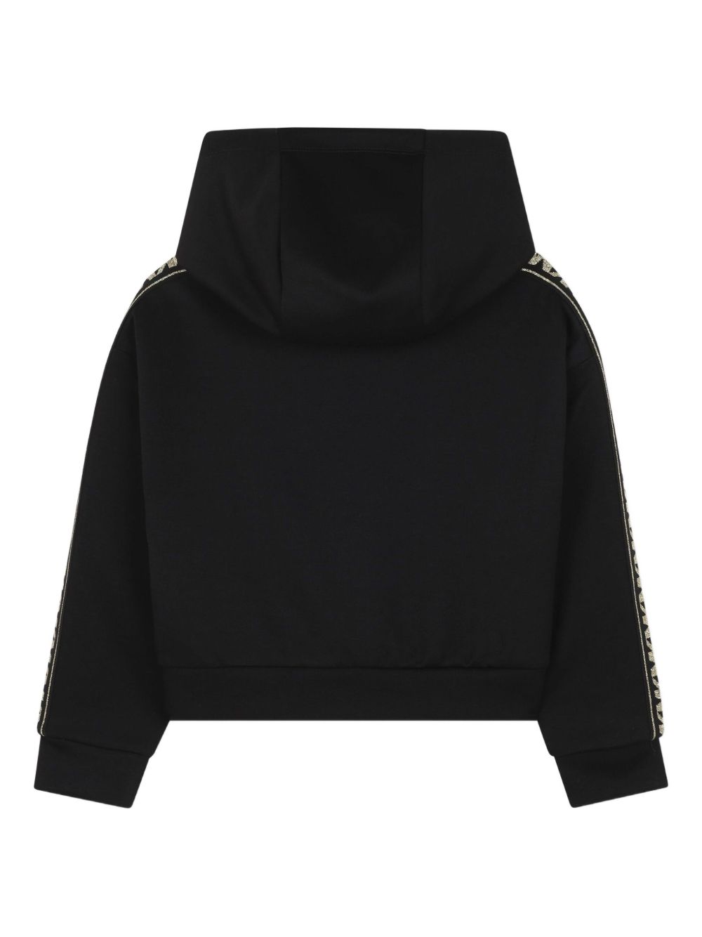 Felpa per bambina Michael Kors Kids nero in jersey con cappuccio R30478 09B MICHAEL KORS KIDS 