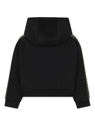 Felpa per bambina Michael Kors Kids nero in jersey con cappuccio R30478 09B MICHAEL KORS KIDS 