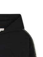 Felpa per bambina Michael Kors Kids nero in jersey con cappuccio R30478 09B MICHAEL KORS KIDS 