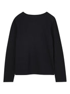 T-shirt per bambina Michael Kors Kids nero con logo sul davanti R30488 09B MICHAEL KORS KIDS 