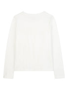 T-shirt per bambina Michael Kors Kids bianca con logo sul davanti R30491 117 MICHAEL KORS KIDS 