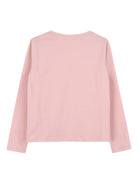 T-shirt per bambina Michael Kors Kids rosa con ricamo logo R30493 45R MICHAEL KORS KIDS 