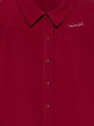 Camicia per bambina Mi Mi Sol rosso colletto stile polo MFCA105TS0322 BRD MIMISOL KIDS 