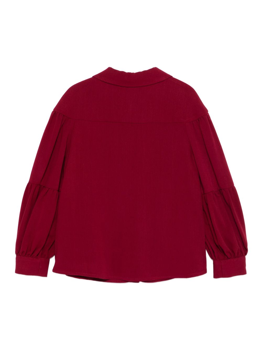 Camicia per bambina Mi Mi Sol rosso colletto stile polo MFCA105TS0322 BRD MIMISOL KIDS 