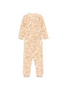 Tutina per neonata Mini Rodini beige con stampa animalier 1100029613 BEIGE MINI RODINI KIDS 