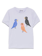 Maglietta per bambina Mini Rodini lilla con stampa grafica 2562013845 PURPLE MINI RODINI KIDS 