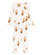 Set t-shirt e pantaloni per neonati Mini Rodini bianco con stampa grafica 2564010411 OFF-WHITE MINI RODINI KIDS 