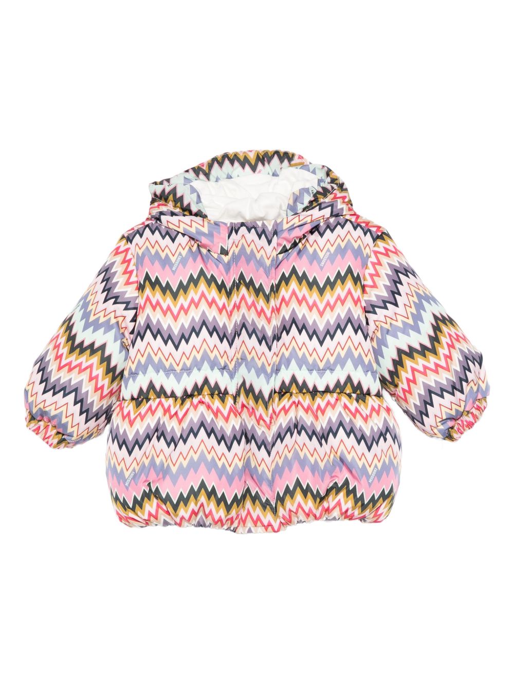 Giubbino per neonata Missoni Kids multicolore con motivo a chevron MX2007 N0366 528MC MISSONI KIDS 