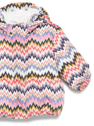 Giubbino per neonata Missoni Kids multicolore con motivo a chevron MX2007 N0366 528MC MISSONI KIDS 