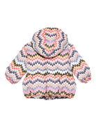 Giubbino per neonata Missoni Kids multicolore con motivo a chevron MX2007 N0366 528MC MISSONI KIDS 