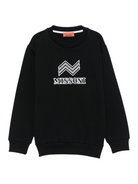 Felpa per bambino Missoni Kids nero con logo ricamato MX4P40 Z3183 930 MISSONI KIDS 