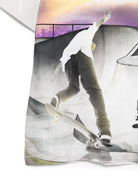 T-shirt per bambino Molo bianca con stampa skate e girocollo 1W25A208 9698 MOLO KIDS 
