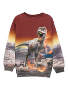 Felpa per bambino Molo multicolore con stampa dinosauro 1W25J209 9723 MOLO KIDS 