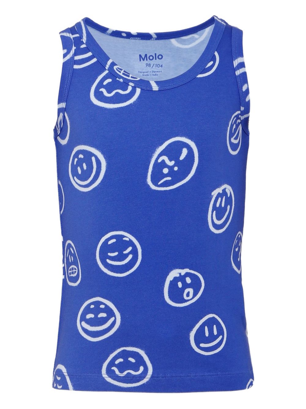 Set canotte per bambino Molo blu Jayden con motivo smiley 1W25Q101 9458 MOLO KIDS 