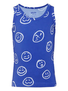 Set canotte per bambino Molo blu Jayden con motivo smiley 1W25Q101 9458 MOLO KIDS 