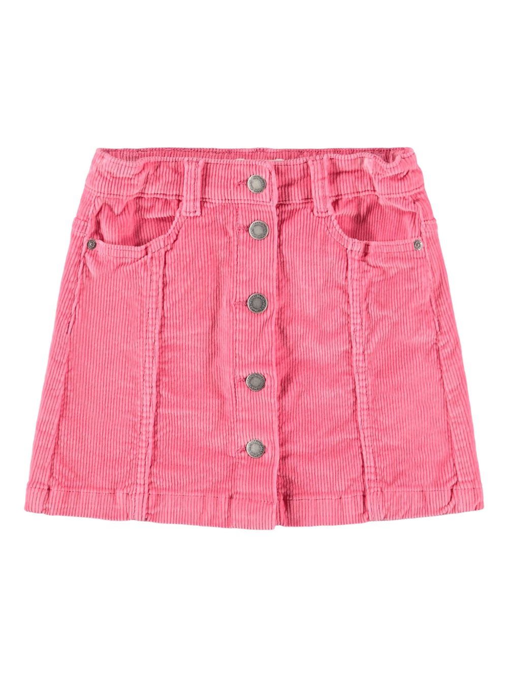 Minigonna per bambina Molo rosa con chiusura frontale con abbottonatura a pressione 2W25D108 8896 MOLO KIDS 